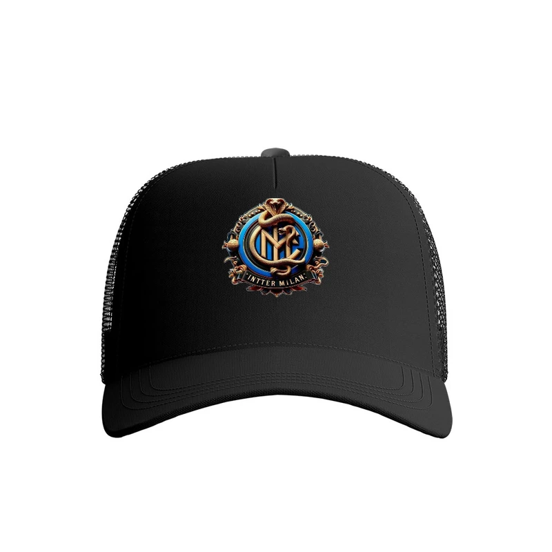 کلاه کپ پاد آفرین مدل فوتبالی اینتر میلان کد 707