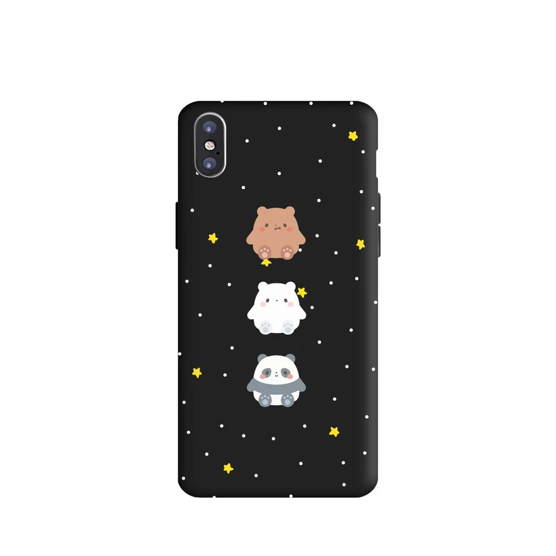 کاور قاب گوشی طرح خرس و پاندا کد z2864 مناسب برای گوشی موبایل اپل iphone X / Xs
