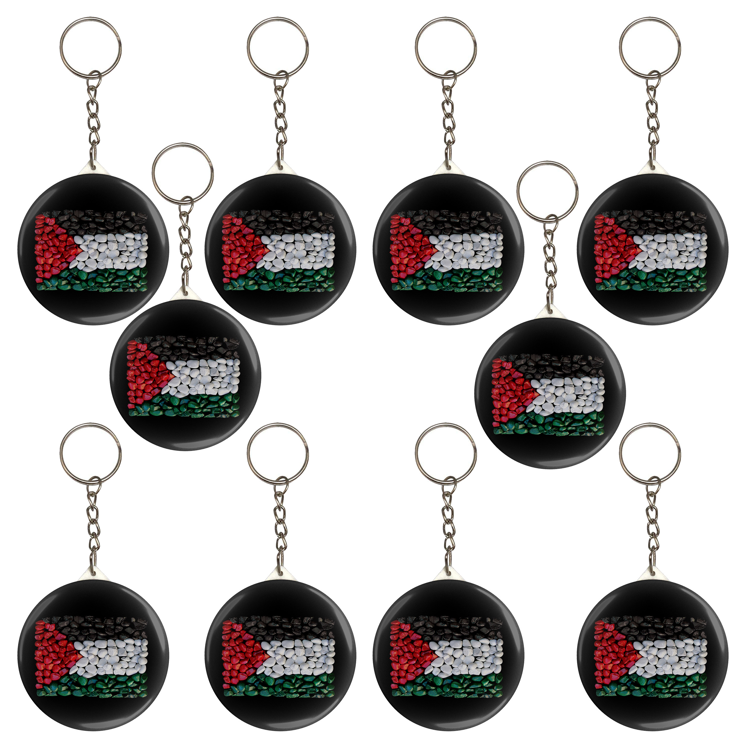 جاکلیدی مدل پرچم فلسطین کد S5-10 مجموعه 10 عددی