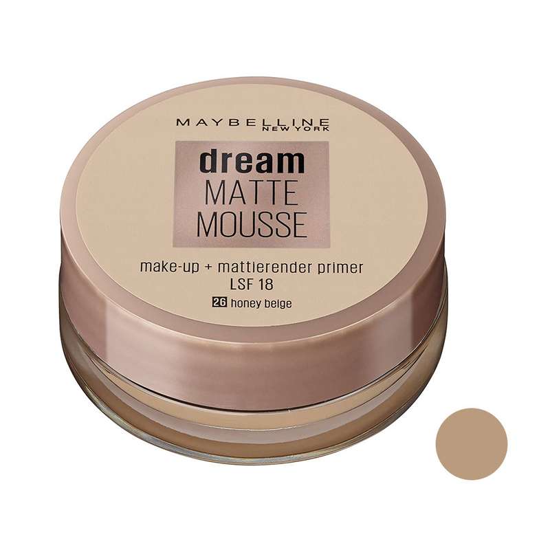 موس میبلین مدل dream matte شماره 26 حجم 18 میلی لیتر موس میبلین مدل dream matte شماره 26 حجم 18 میلی لیتر