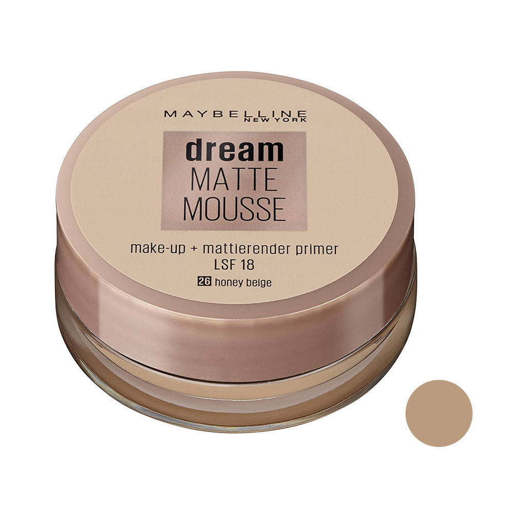 موس میبلین مدل dream matte شماره 26 حجم 18 میلی لیتر موس میبلین مدل dream matte شماره 26 حجم 18 میلی لیتر