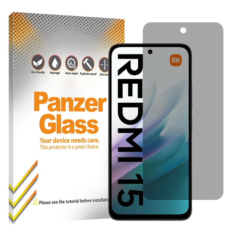 محافظ صفحه نمایش حریم شخصی پنزر گلس مدل Resistant مناسب برای گوشی موبایل شیائومی Redmi 15 4G