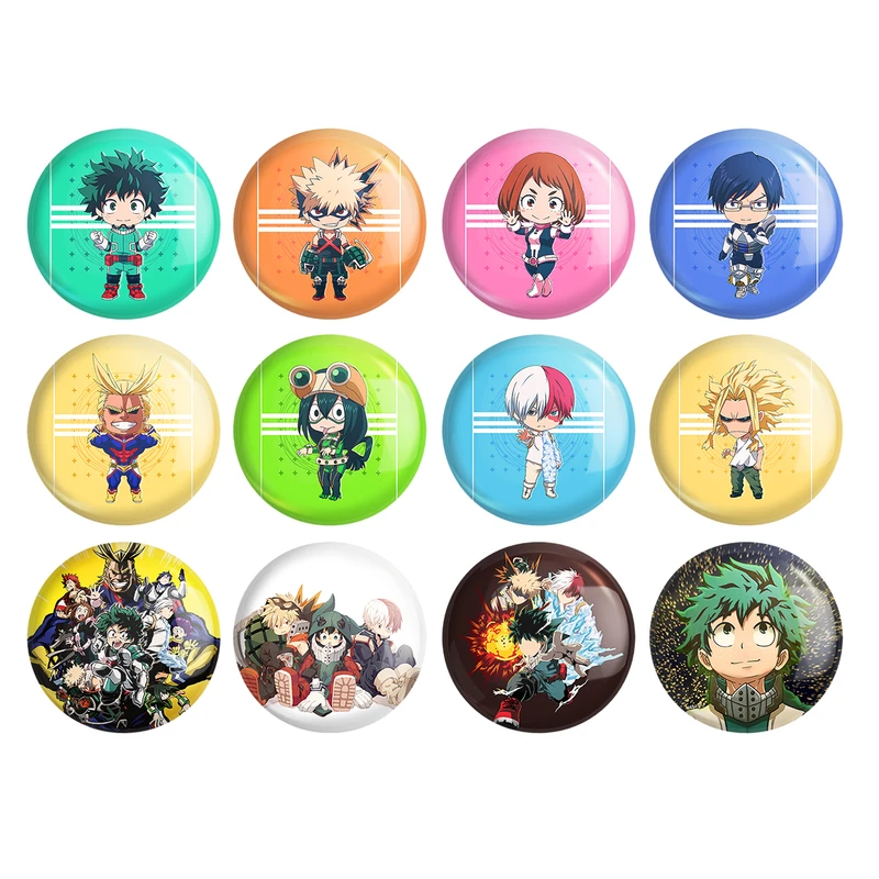 پیکسل خندالو مدل انیمه آکادمی قهرمان من کد 468 مجموعه 12 عددی