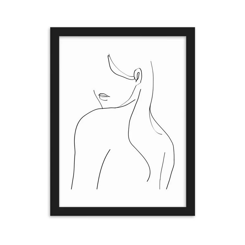 تابلو مدل دکوراتیو مینیمال طرح دخترانه کد 2762