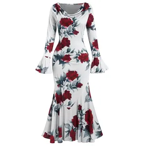 پیراهن یقه شل زنانه مدل Rose24