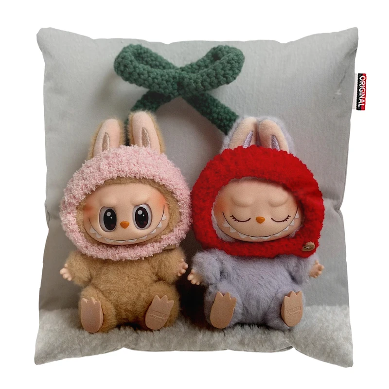 کوسن پاد آفرین مدل عروسک لبوبو کد PK301824 سایز 30*30 سانتی متر