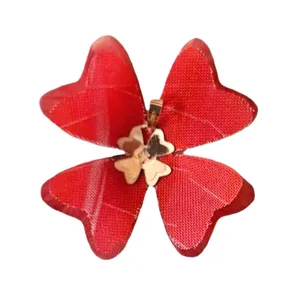 آویز گردنبند طلا 18 عیار زنانه مدل گل کد A3