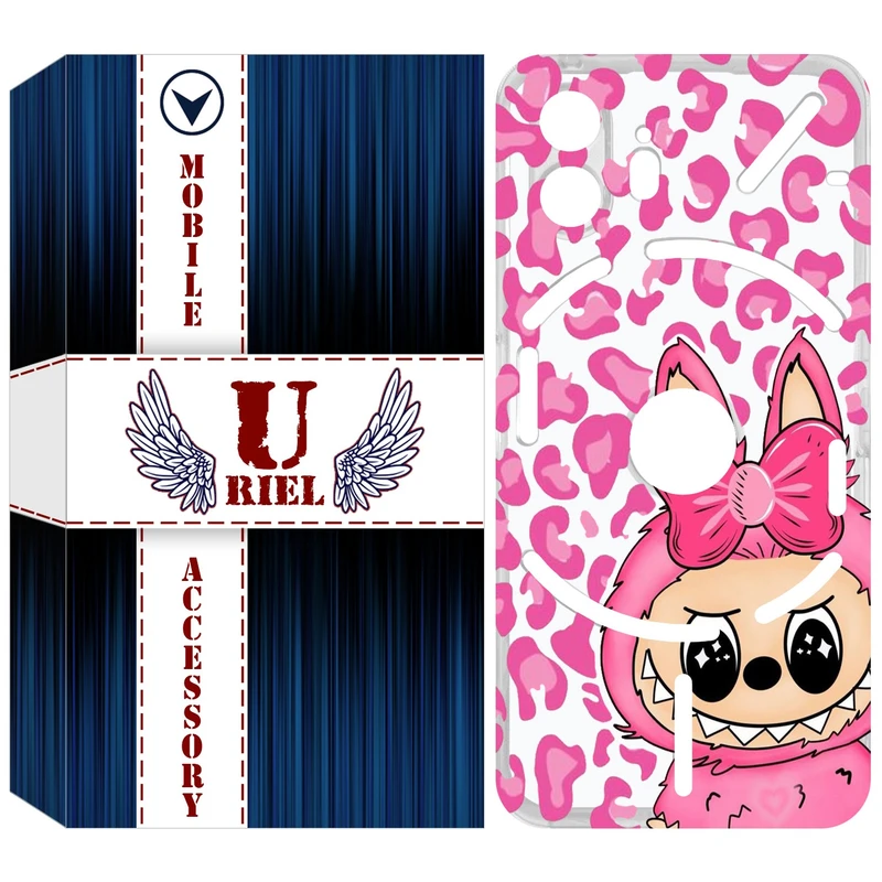 کاور یوریل مدل Clear کد 107 طرح لبوبو Labubu مناسب برای گوشی موبایل ناتینگ فون Nothing Phone 2