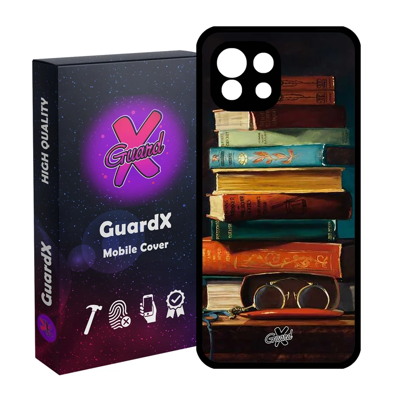 کاور گارد ایکس طرح کتاب مدل Glass10299 مناسب برای گوشی موبایل شیائومی Mi 11 Lite