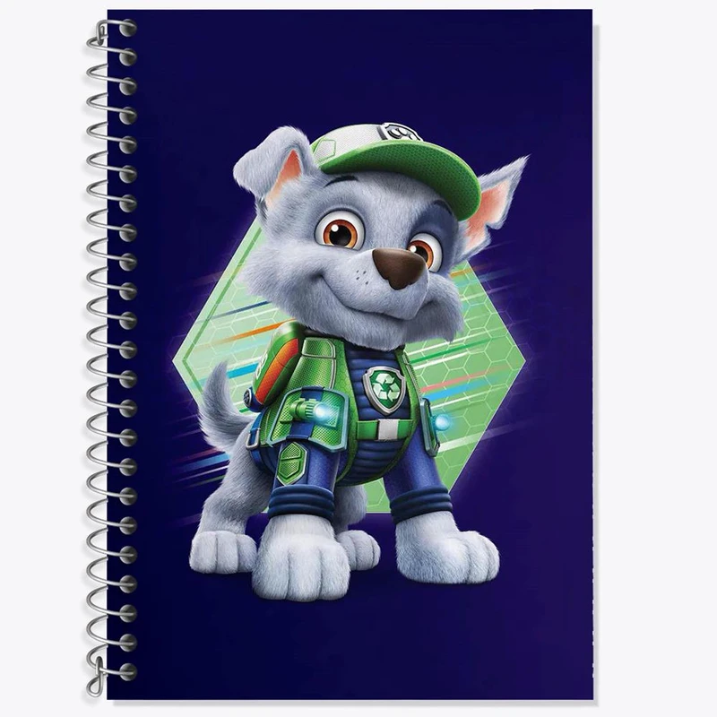 دفتر زبان 50 برگ خندالو مدل سه خط طرح انیمیشن سگ های نگهبان کد 26908