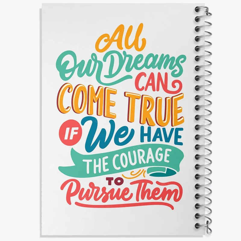 دفتر شطرنجی 50 برگ خندالو طرح جملات انگیزشی کد 24797