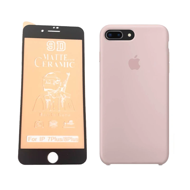 کاور طرح سیلیکونی کد R04 مناسب برای گوشی موبایل اپل IPHONE 8PLUS/7PLUS به همراه محافظ صفحه نمایش