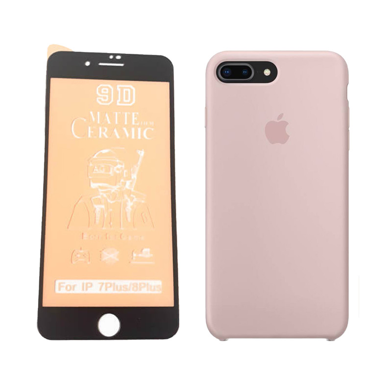 کاور طرح سیلیکونی کد R04 مناسب برای گوشی موبایل اپل IPHONE 8PLUS/7PLUS به همراه محافظ صفحه نمایش
