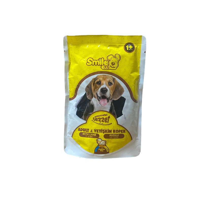 پوچ سگ اسمایل مدل lamb وزن 100 گرم