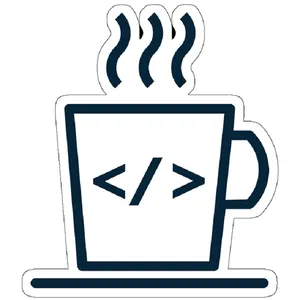 استیکر لپ تاپ مدل Java Coffee