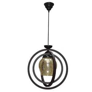 چراغ آویز چوبینه 1 شعله کد C136/1