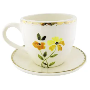 فنجان و نعلبکی طرح گل کد 15573