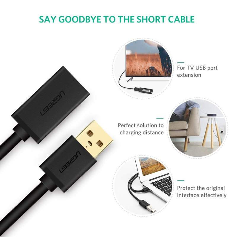 کابل افزایش طول USB 3.0 یوگرین مدل US129 طول 0.5 متر