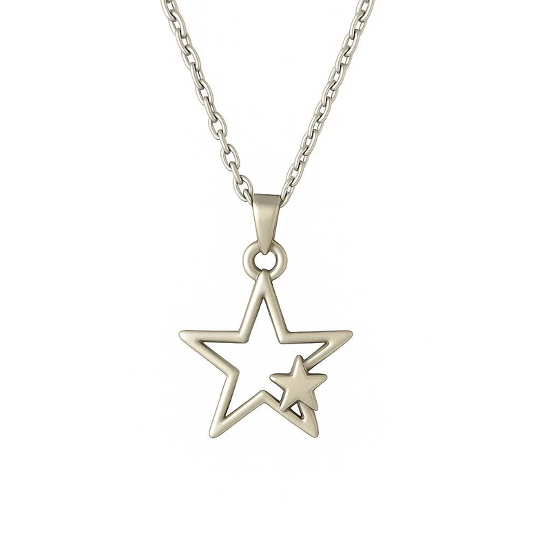 گردنبند زنانه مدل ستاره شانس کد 1718