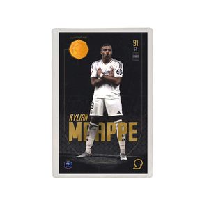 طلا گرمی 18 عیار مدوپد مدل MBAPPE طرح فوتبالی 2025 کد SO10081