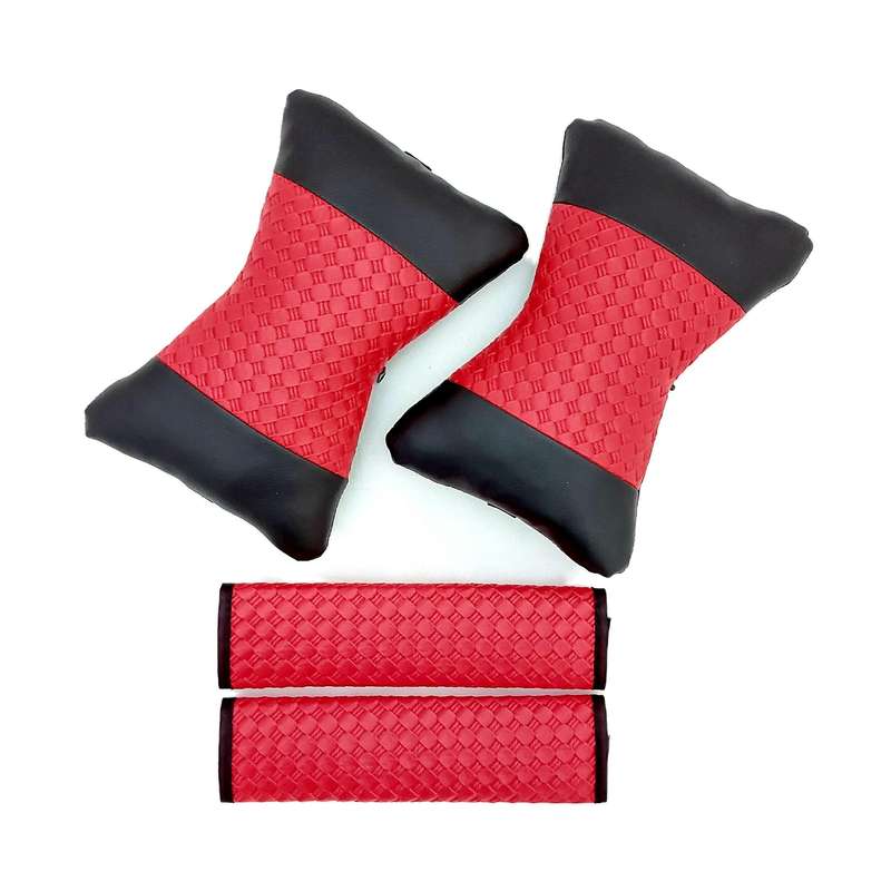 پشت گردنی صندلی خودرو مدل 1915 به همراه کاور کمربند ایمنی مجموعه 4 عددی