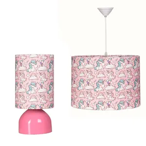 آباژور و لوستر کودک مدل اسب تک شاخ طرح یونیکورن 