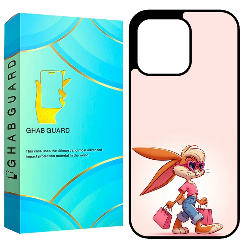 کاور قاب گارد طرح خرگوش مدل GCHP15PM مناسب برای گوشی موبایل اپل iPhone 15 Pro Max