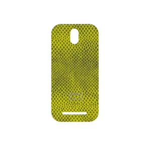 MAHOOT Yellow Snake Skin Cover Sticker for HTC Desire 500