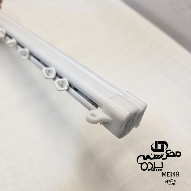 میله پرده مهرآرا مدل upvc طرح مینیمال سایز 200 سانتی متر