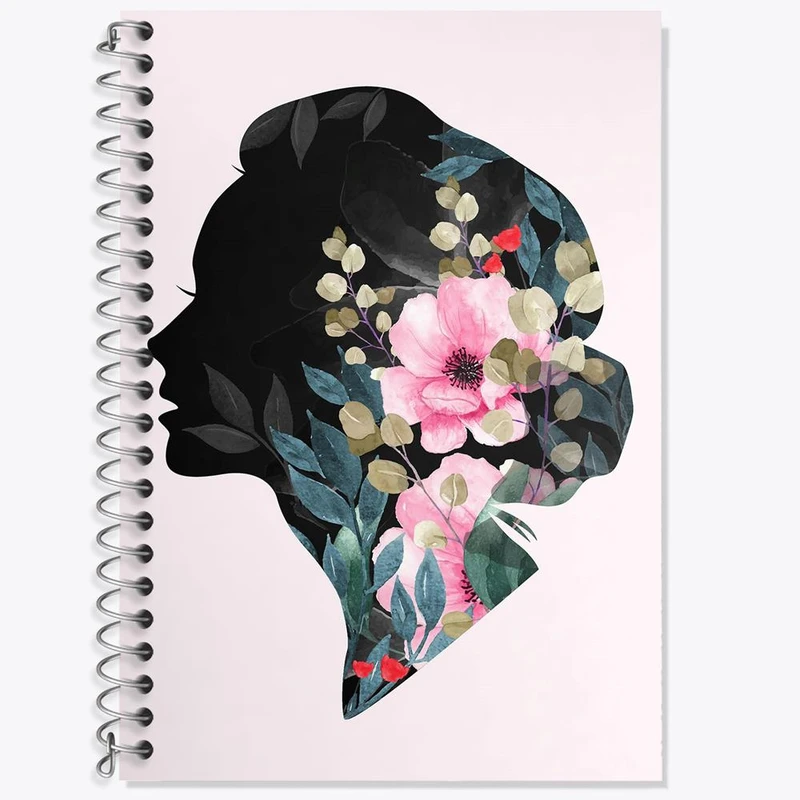 دفتر زبان 50 برگ خندالو مدل دو خط طرح دختر قوی Girl Power کد 28947