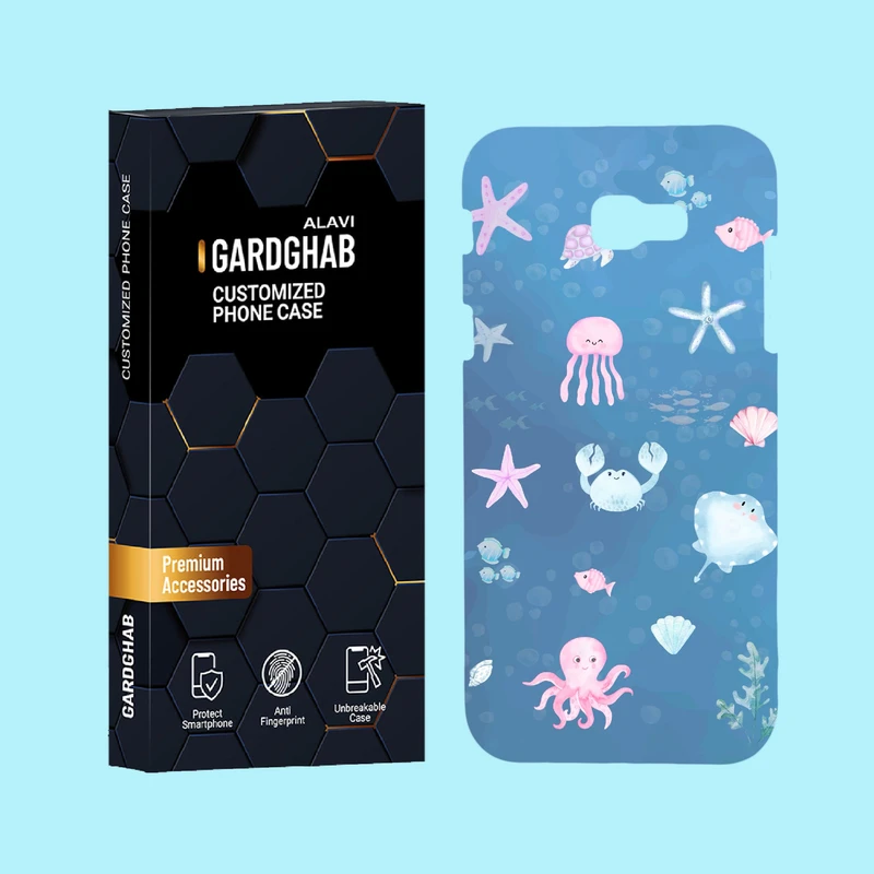 کاور گارد قاب علوی مدل حیوانات مناسب برای گوشی موبایل سامسونگ Galaxy A720 / A7 2017