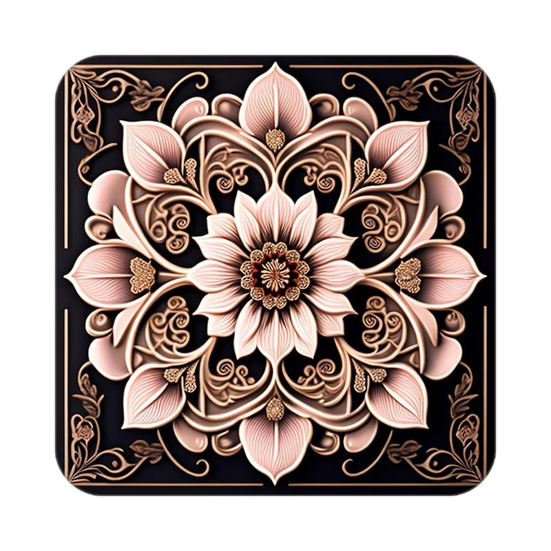 زیر لیوانی کاکتی طرح گل مدل mp16405