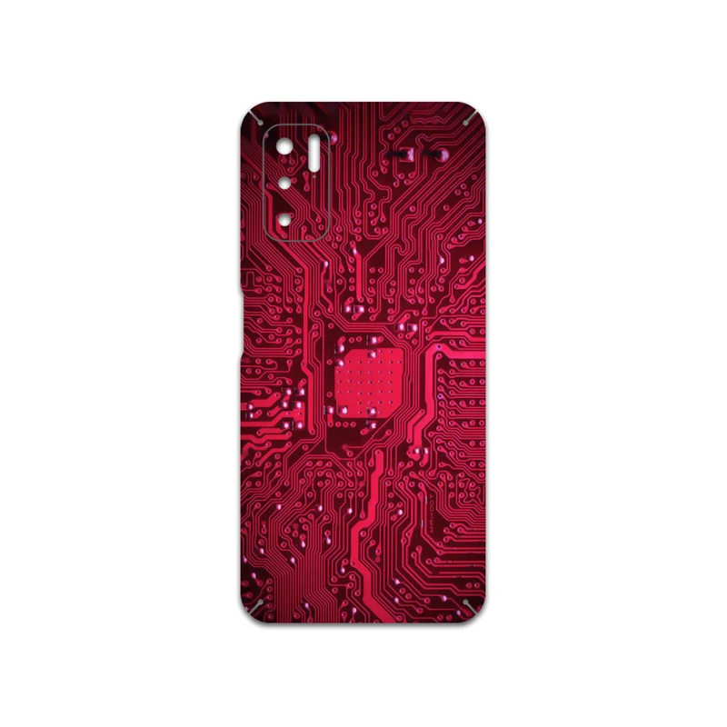 برچسب پوششی ماهوت مدل Red-Printed-Circuit-Board مناسب برای گوشی موبایل شیائومی Redmi Note 10 5G