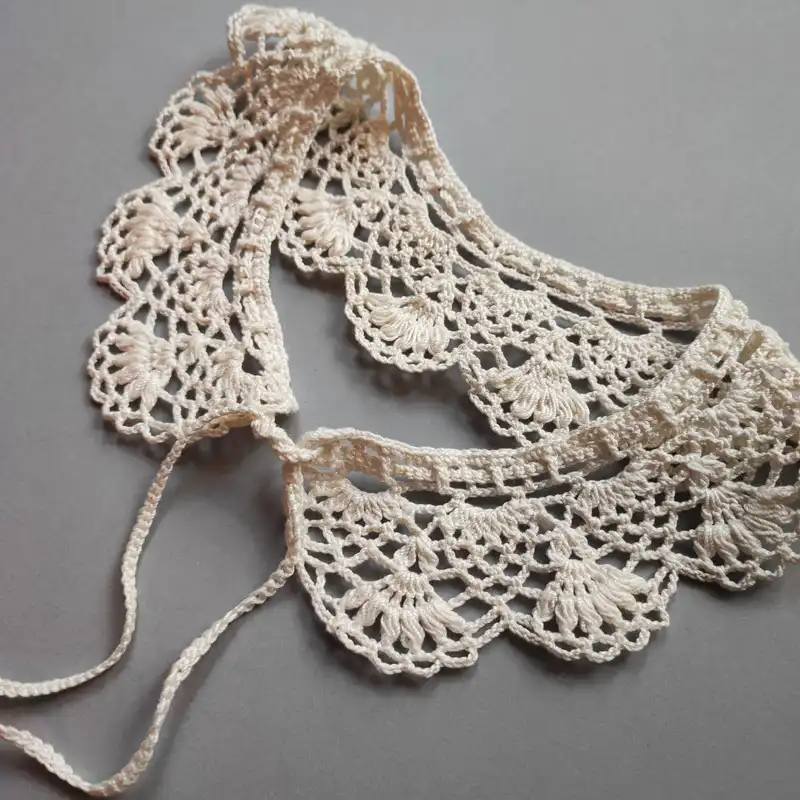 یقه تزیینی دخترانه مدل بافتنی کد G02