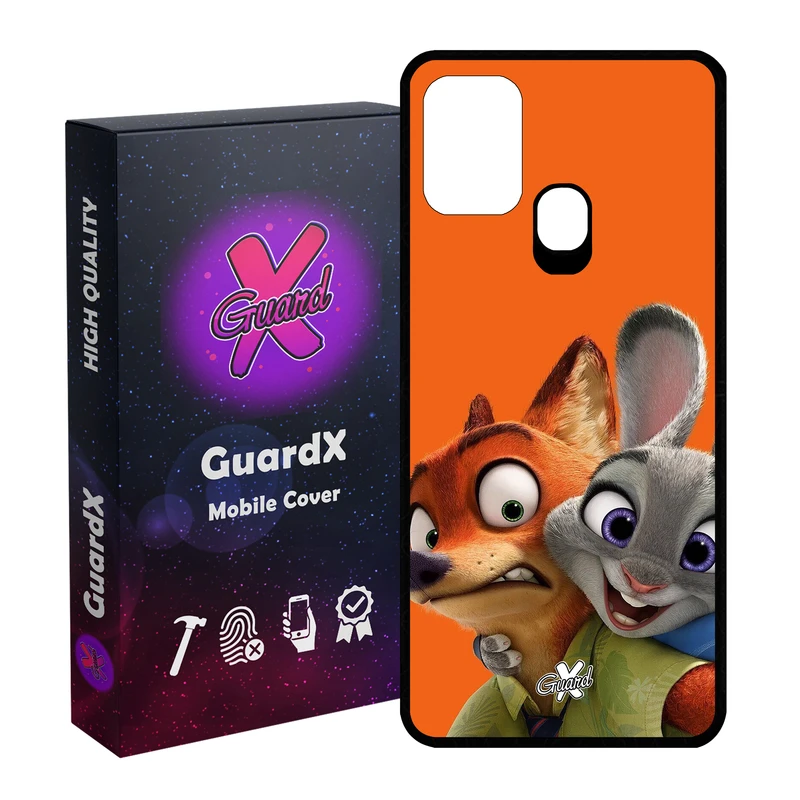 کاور گارد ایکس طرح Zootopia مدل Glass10047 مناسب برای گوشی موبایل سامسونگ Galaxy M31 / M31 Prime / F41