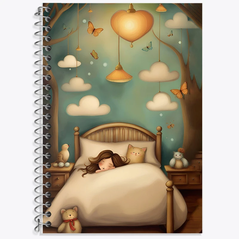 دفتر لغت 50 برگ خندالو طرح دخترانه کد F8229