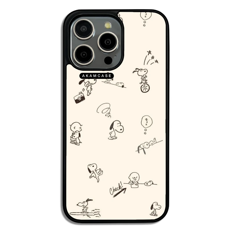 کاور آکام مدل AMC-WA15PROMAX-SNOOPY-44 مناسب برای گوشی موبایل اپل iPhone 15 Pro Max