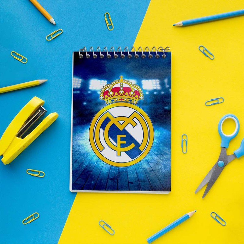دفتر یادداشت 50 برگ خندالو مدل باشگاه رئال مادرید کد 26356