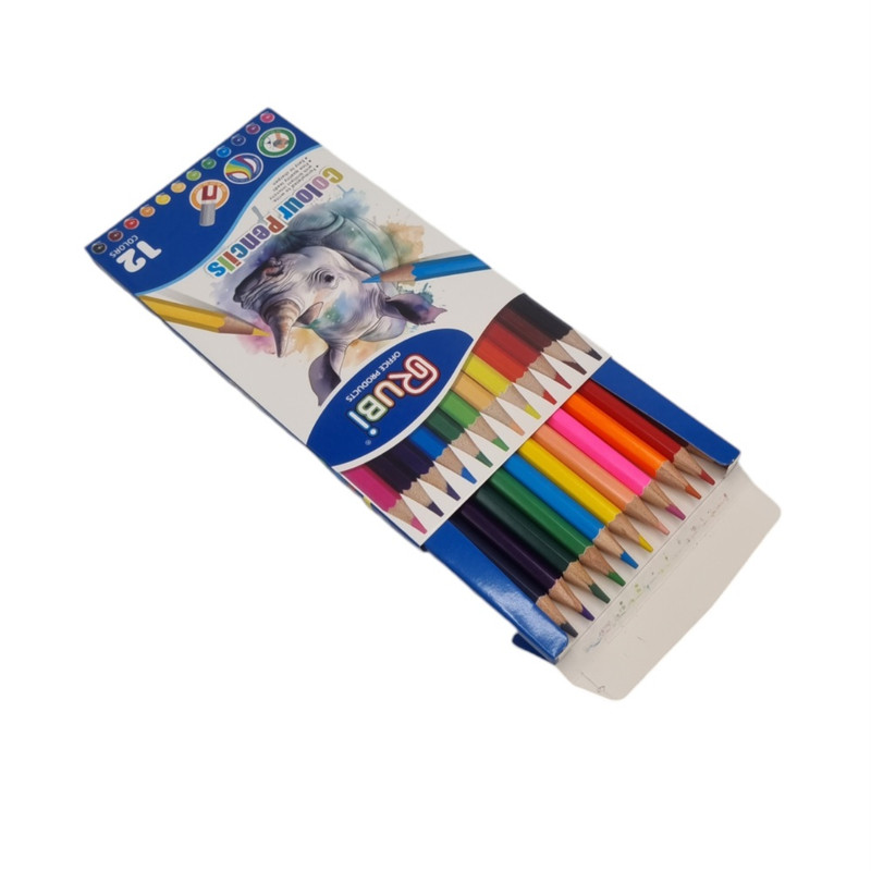 مداد رنگی ۱۲ رنگ روبی مدل جعبه مقوایی کد ۱۱۷۵۰