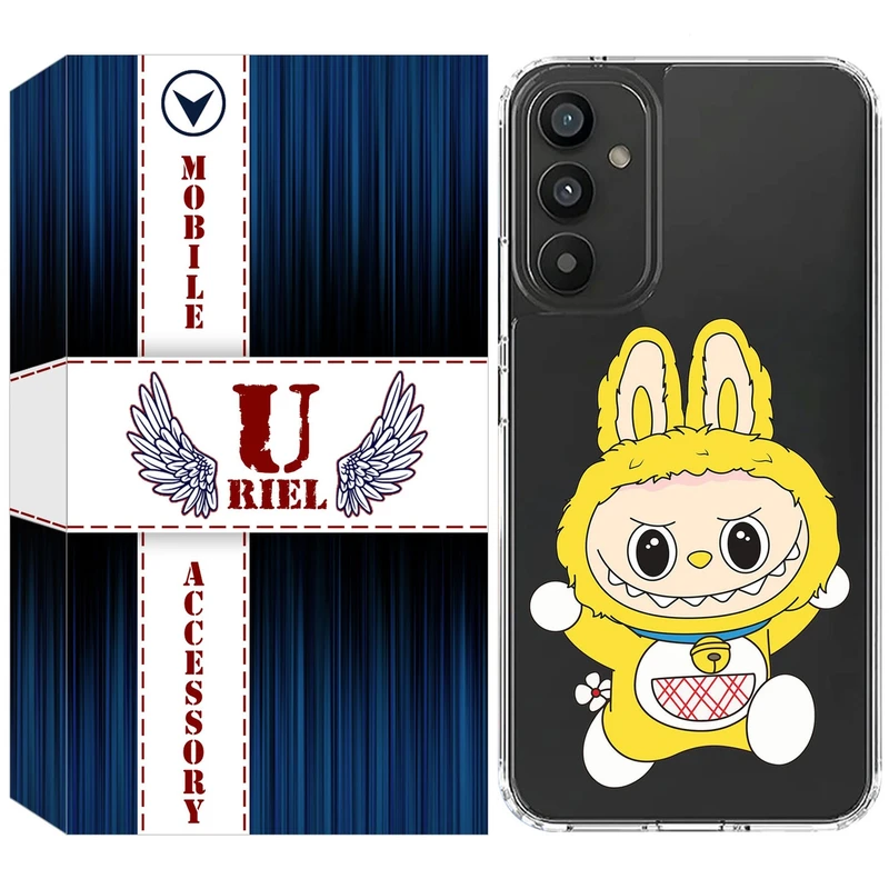 کاور یوریل قاب مدل Clear کد 122 طرح لبوبو Labubu مناسب برای گوشی موبایل سامسونگ Galaxy A15