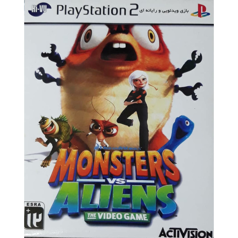 بازی monsters vs aliens مخصوص پلی استیشن 2