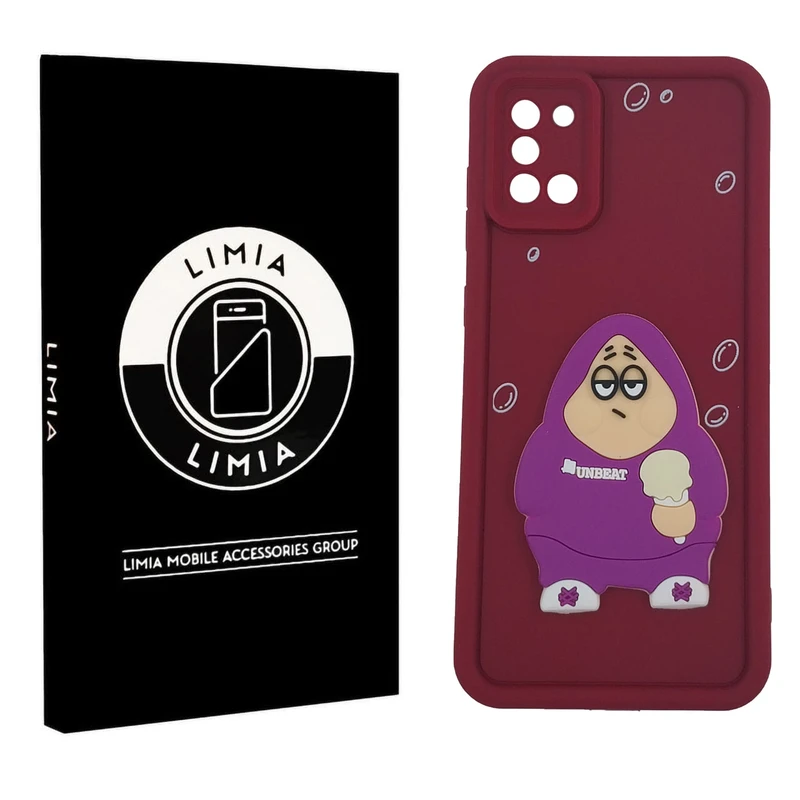 کاور لیمیا مدل سولید لنزدار طرح عروسکی برجسته مناسب برای گوشی موبایل سامسونگ Galaxy A31
