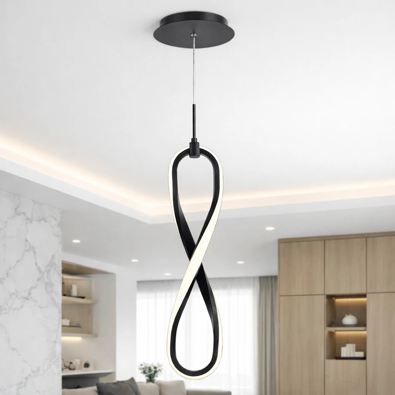 چراغ آویز 1 شعله دلوری مدل بینهایت کد 00506