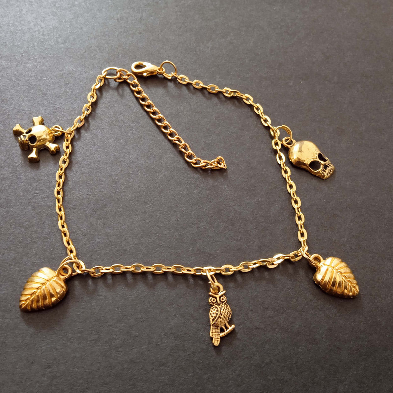 پابند زنانه مدل اسكلت فانتزي