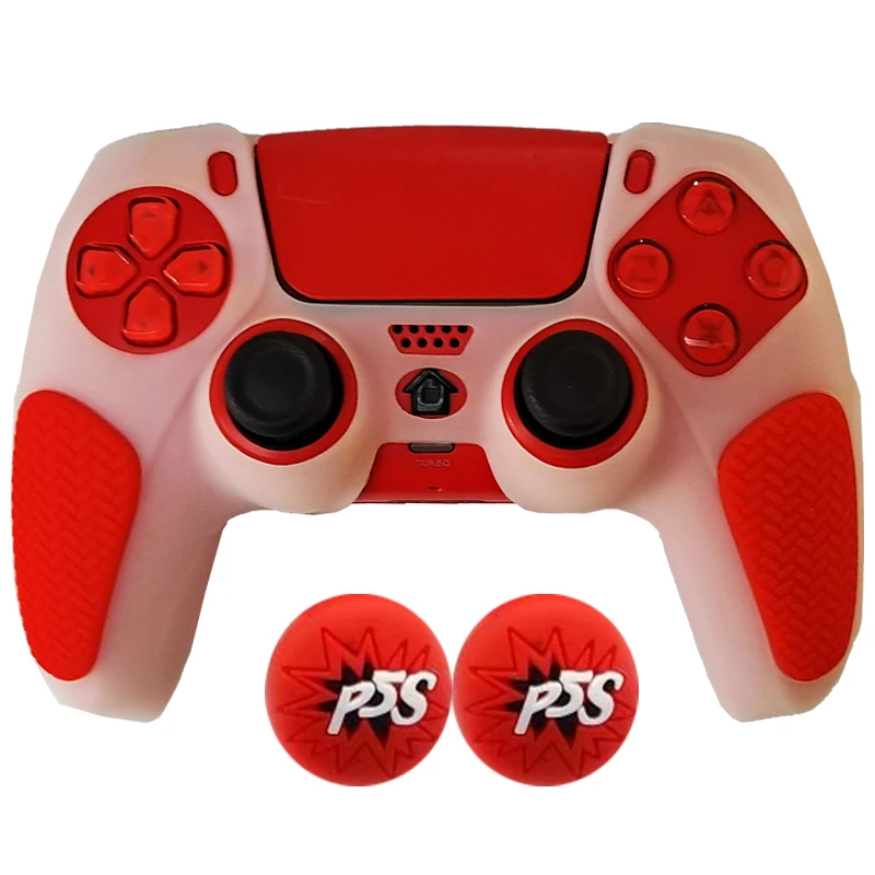  محافظ دسته بازی پلی استیشن 5 مدل Anti Slip shining WR PS5621 به همراه روکش آنالوگ