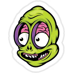 استیکر لپ تاپ طرح Baker Dangerbrain Alien Sticker کدST138
