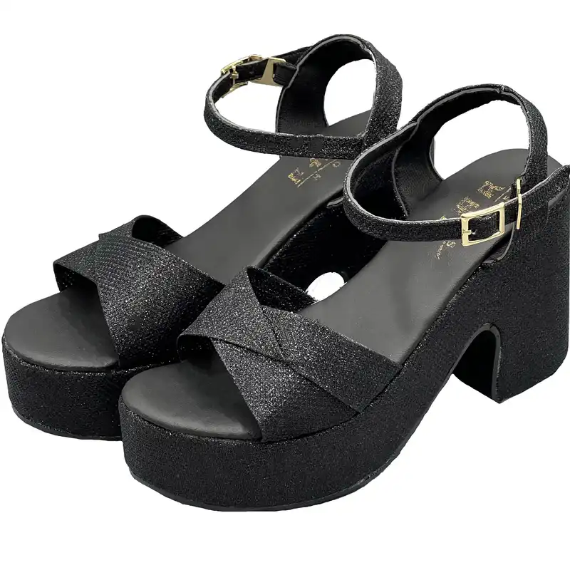 صندل زنانه مدل لمه پاشنه دار