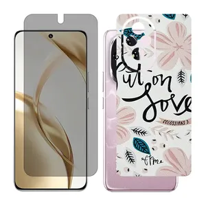 Glass Together model Privacy screen protector suitable for Honor 200 mobile phone with back cover sticker