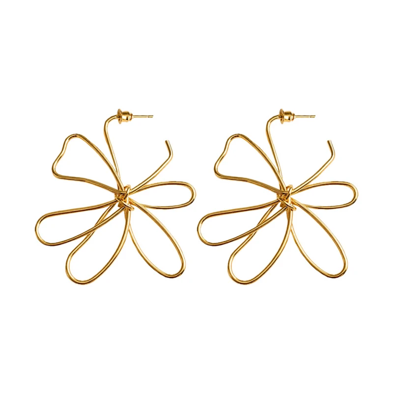 گوشواره میخی زنانه مدل گل کد TF32