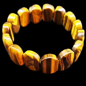 دستبند مدل سنگی ماه تولد چشم ببر